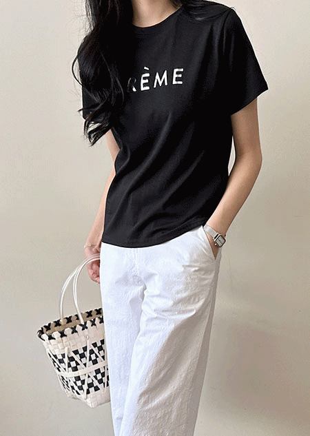 크레마 모달 반팔 티셔츠 (3 color)
